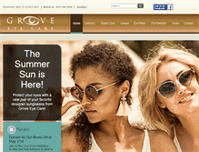 Tablet Screenshot of groveeyecare.com
